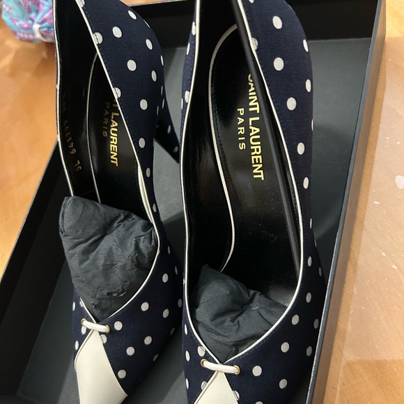 Polka dot heels YSL Saint Laurent - Picture 2 of 5